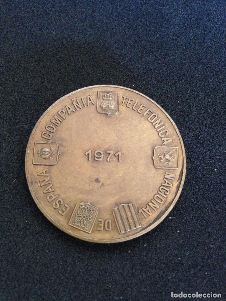 Medallas tem&aacute;ticas: MEDALLA 4 cm. - TELEFONICA - 1971 - BRONCE - Foto 2