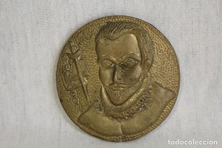 Medallas tem&aacute;ticas: cervantes - medall&oacute;n de bronce - Foto 1