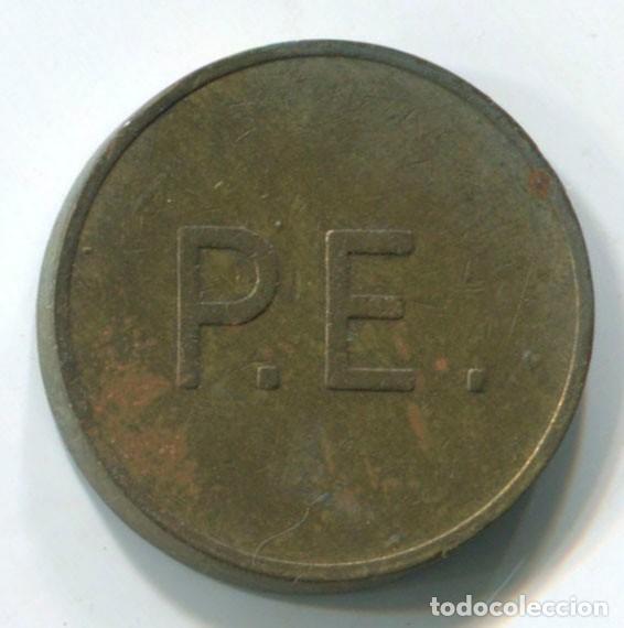 Medaglie tematiche: Ficha, jeton. P.E. seguramente ficha de maquina tragaperras