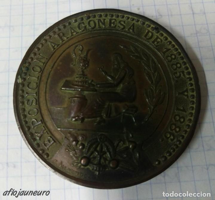 Medallas tem&aacute;ticas: MEDALLA DE LA EXPOSICION ARAGONESA 1885-1886 REAL SOCIEDAD ECONOMICA ARAGONESA