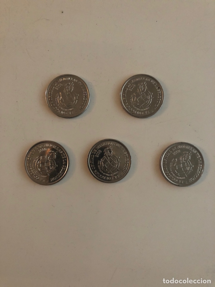 Medalhas tem&aacute;ticas: 5 monedas conmemorativas selecci&oacute;n espa&ntilde;ola