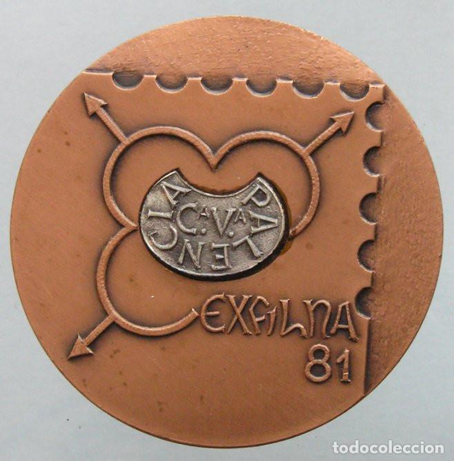 Medallas tem&aacute;ticas: EXFILNA 81 - MEDALLA SOCIEDAD FILATELICA PALENTINA