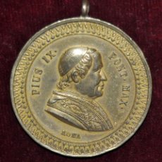 Medallas temáticas: MEDALLA DE BRONCE-PIUS IX PONT MAX-CHIESA DI S. PIETRO-ROMA.1846.. Lote 149654322