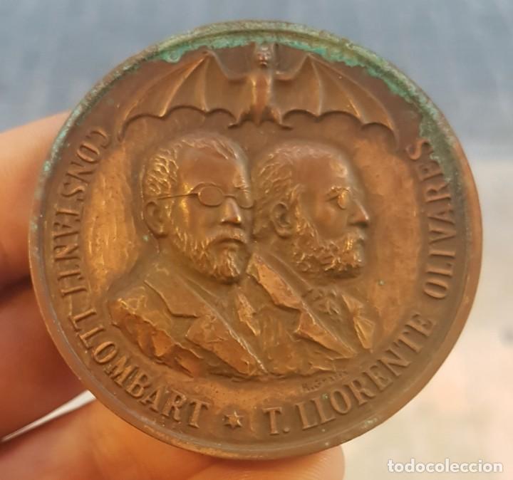 Thematic medals: Medalla Centenario Lo rat penat 1878 - 1978 Constanti Llombart T. Llorente Olivares