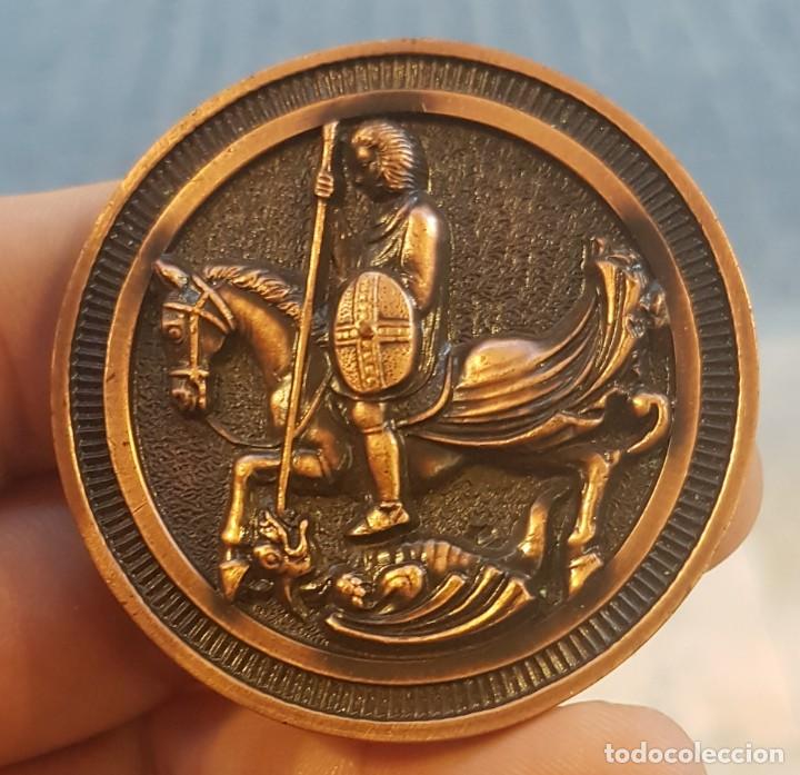 Medallas tem&aacute;ticas: Medalla San Jorge y el drag&oacute;n - Foto 1