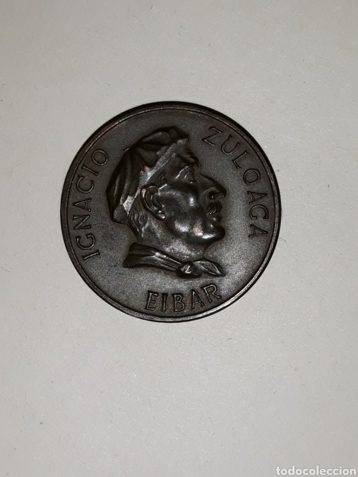 Medallas tem&aacute;ticas: MEDALLA DEL CENTENARIO DE IGNACIO ZULOAGA.EIBAR - Foto 2