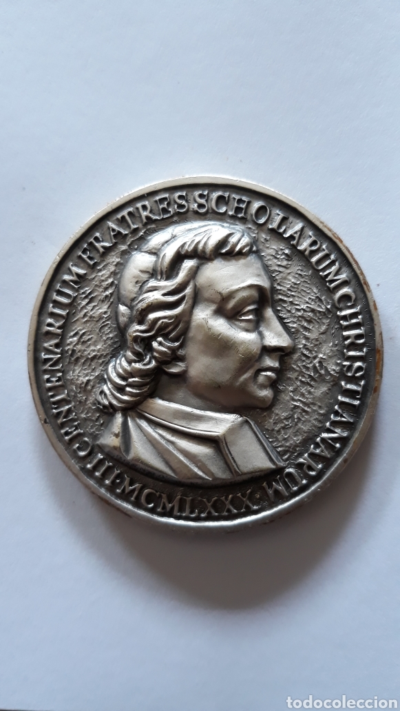 Medalhas tem&aacute;ticas: Medalla III centerarium fratresscholarum christianarum 1980
