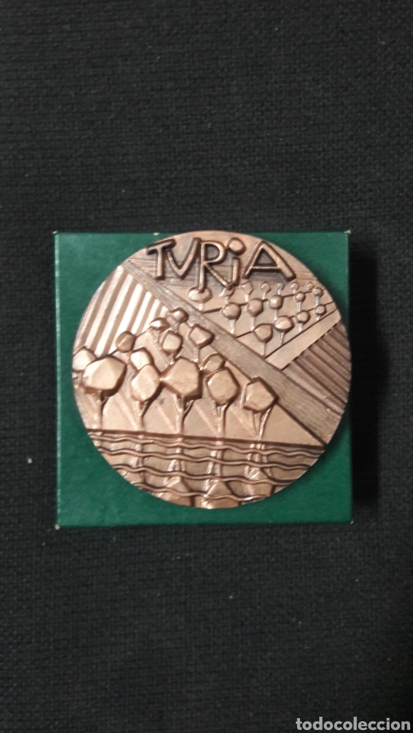 Medalhas tem&aacute;ticas: MEDALLON DE BRONCE RIO TURIA-VALENCIA-SOMOZA
