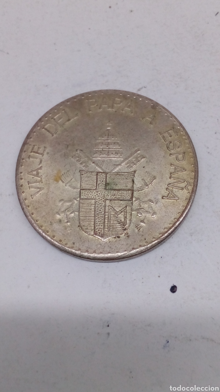 Medallas tem&aacute;ticas: Moneda de plateada el Papa - Foto 1