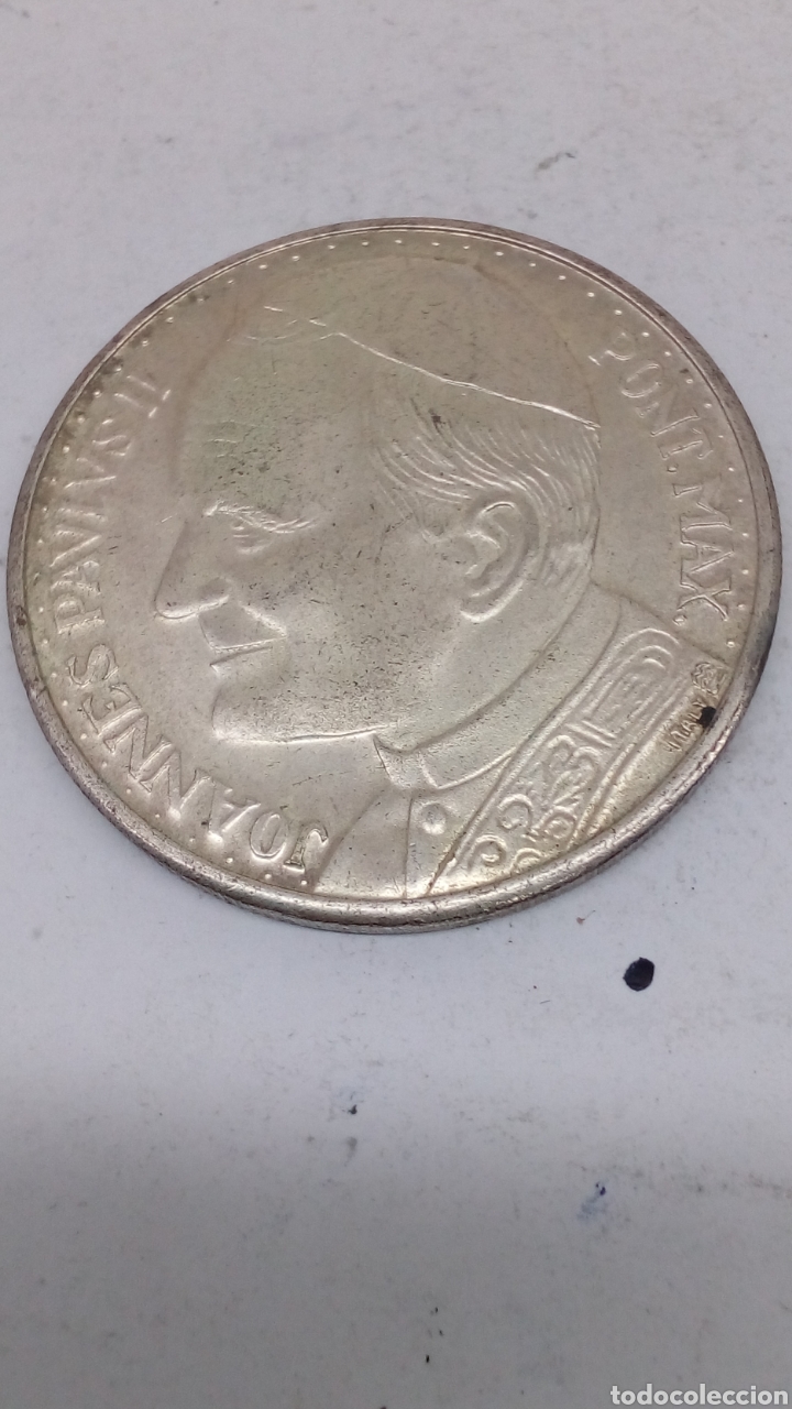 Medallas tem&aacute;ticas: Moneda de plateada el Papa - Foto 1