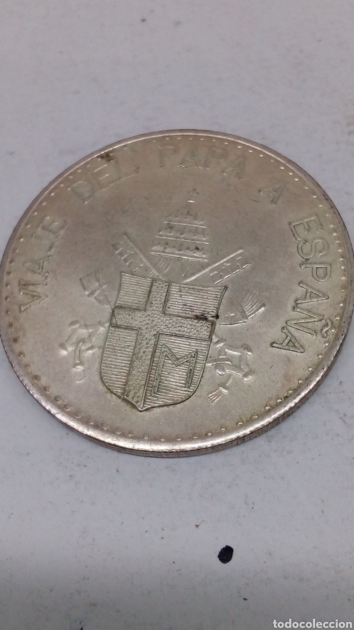 Medallas tem&aacute;ticas: Moneda de plateada el Papa - Foto 2