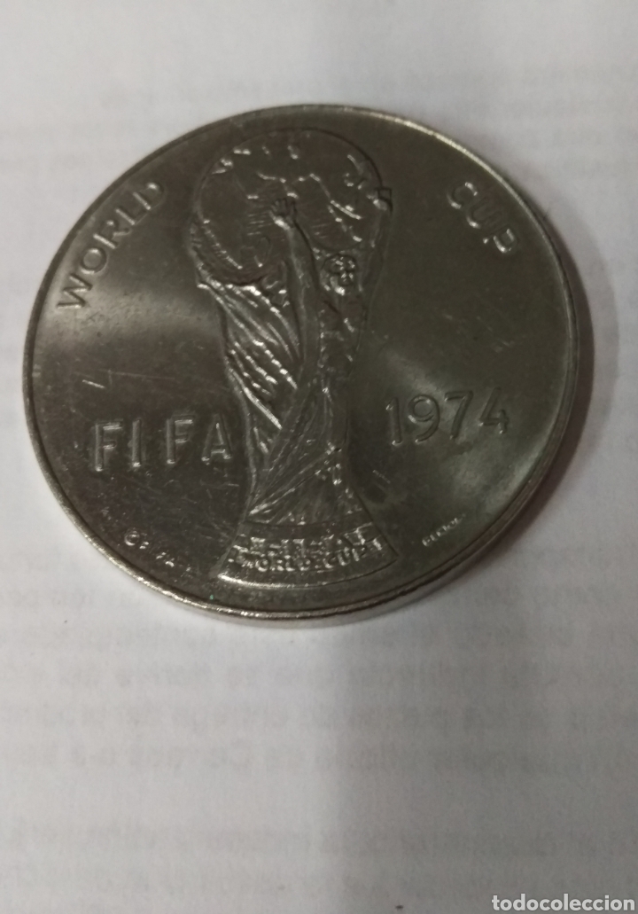 Thematische Medaillen: Medalla alemana de plata de la copa Mundial de la FIFA 1974