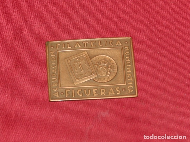 Thematische Medaillen: (Cajon1) Medalla Agrupacion Filatelica - Numismatica Figueras VI Expo 1962 Astrofilatelia
