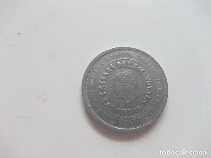 Medaglie tematiche: Medalla - FICHA ONE DOLLAR - CAESAR PALACE LAS VEGAS, , Leer y ver Imagenes .