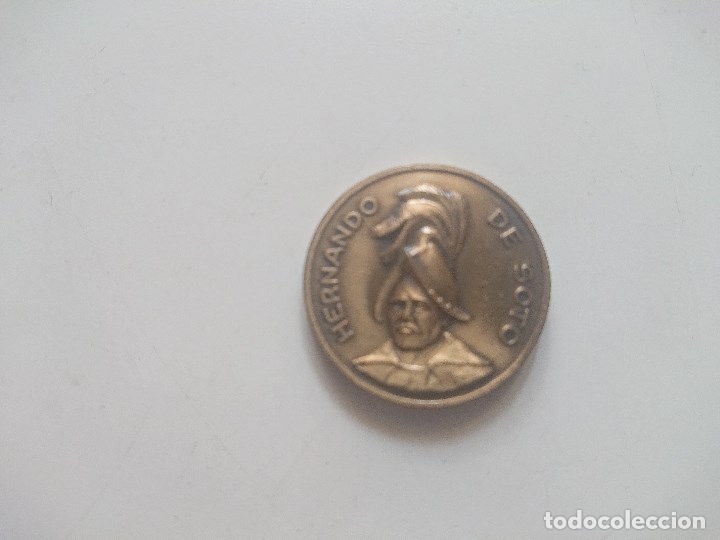 Medaglie tematiche: Medalla FERNANDO DE SOTO EN RELIEVE , Leer y ver Imagenes .
