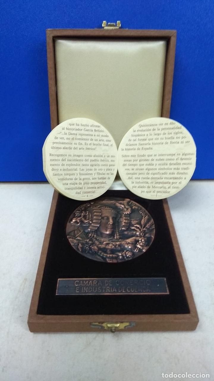 Médailles thématiques: IMPRESIONANTE MEDALLA EN CAJA ORIGINAL CAMARA DE COMERCIO CENTENARIO