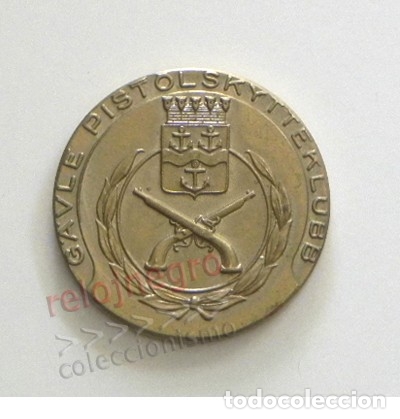 Medaglie tematiche: MEDALLA - PISTOLAS ANTIGUAS Y ESCUDO EN RELIEVE - GAVLE PISTOL SK. - &iquest; ANTIGUA ? - DE METAL