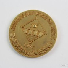 Medallas temáticas: MEDALLA JUEGOS SAN POLE DA NEOS. 1955. BALON VOLEA. . Lote 190724386