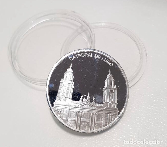 Medallas tem&aacute;ticas: Moneda Catedral y Muralla de Lugo - Foto 1