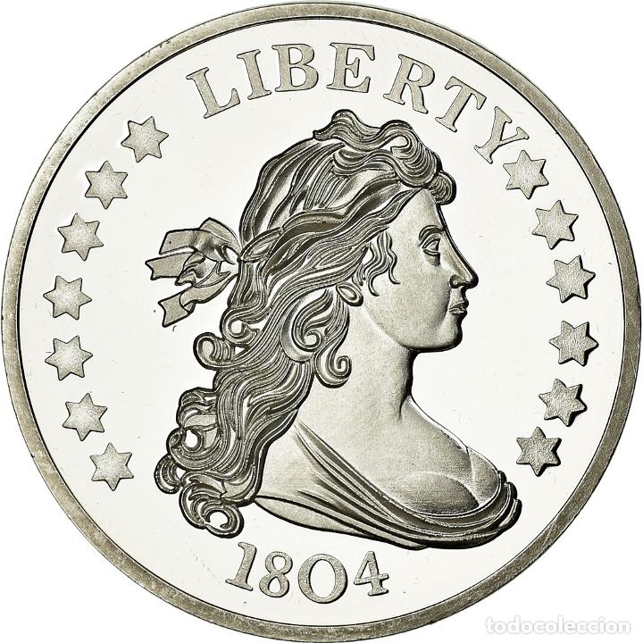 Medalhas tem&aacute;ticas: [#715864] Estados Unidos de Am&eacute;rica, medalla, Reproduction Silver Dollar Liberty, SC+