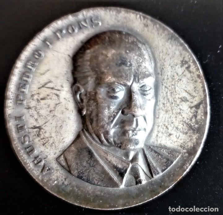 Medalhas tem&aacute;ticas: MEDALLA 1969 AGUSTI PEDRO I PONS MEDICINA LETRAS ARTES CATALU&Ntilde;A