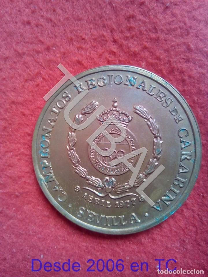 Medalhas tem&aacute;ticas: TUBAL SEVILLA TIRO CARABINA OLIMPICO MEDALLA 1977 CJ1