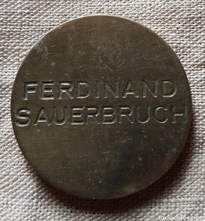 Medallas tem&aacute;ticas: Ficha medalla Ferdinand Sauerbruch - Foto 2