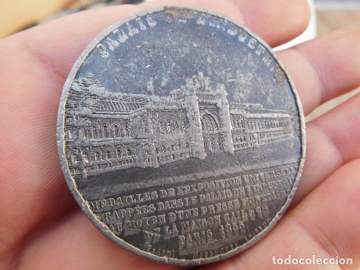 Medallas tem&aacute;ticas: Medalla de plomo o esta&ntilde;o Eugenie imperatrice 1855 - Foto 6