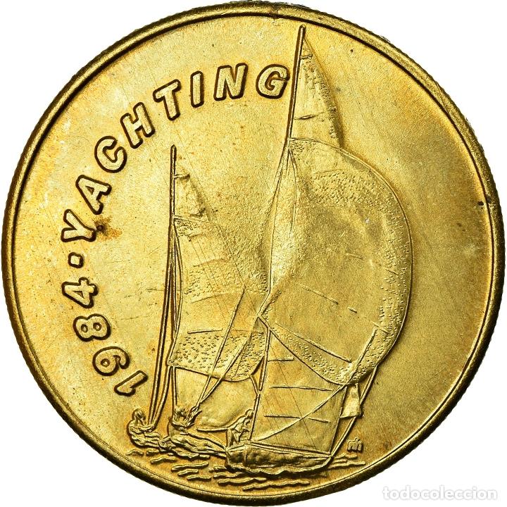 Thematische Medaillen: [#719208] Estados Unidos de Am&eacute;rica, medalla, Jeux Olympiques de Los Angeles, yachting