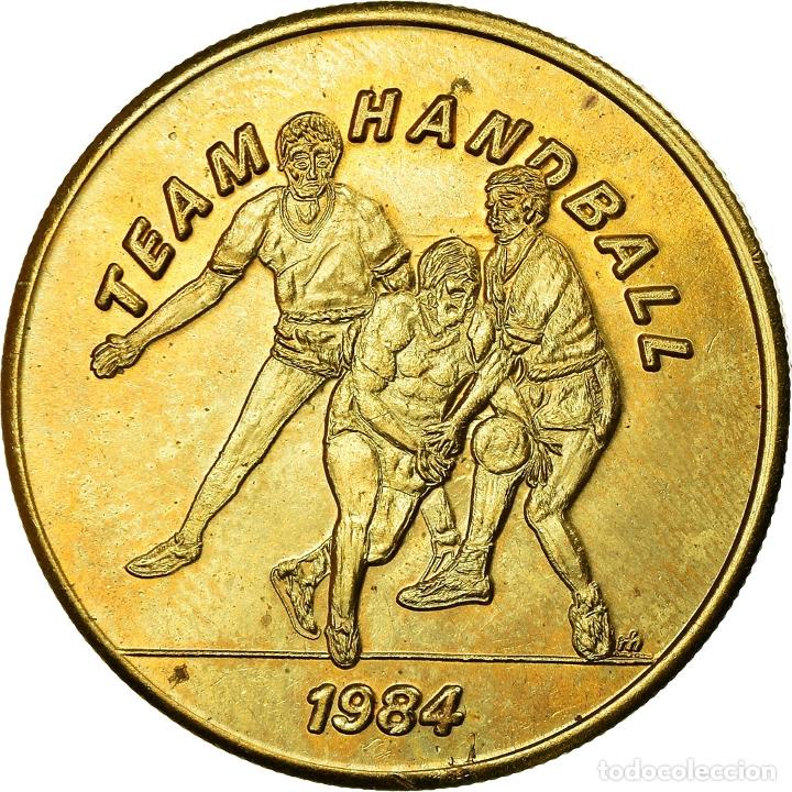 Thematische Medaillen: [#719191] Estados Unidos de Am&eacute;rica, medalla, Jeux Olympiques de Los Angel&egrave;s, Handball