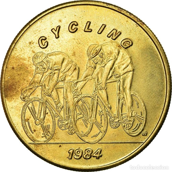 Thematische Medaillen: [#719201] Estados Unidos de Am&eacute;rica, medalla, Jeux Olympiques de Los Angeles, Cyclisme