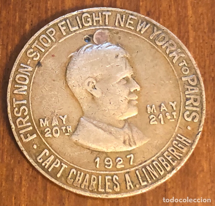 Thematische Medaillen: MEDALLA LUCKY LINDBERGH 1927
