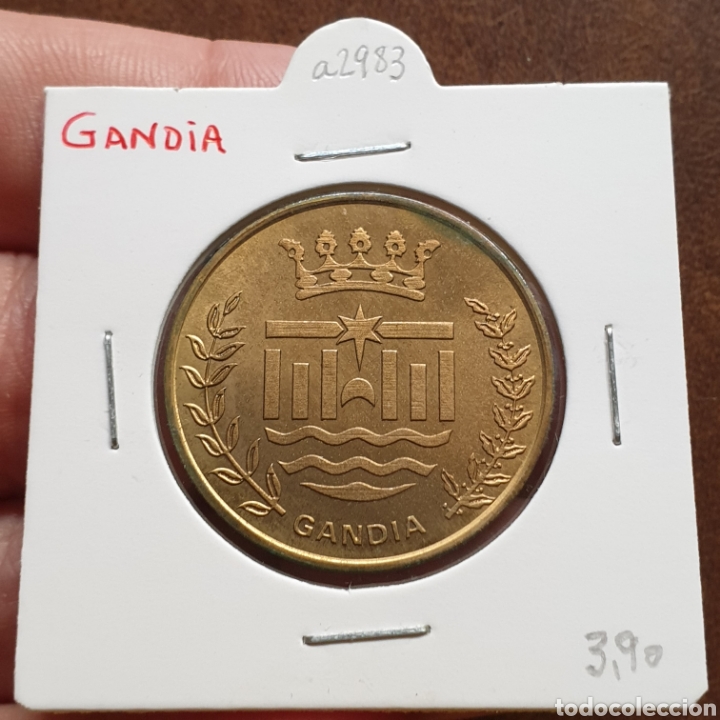 Medalhas tem&aacute;ticas: GAND&Iacute;A &ndash; Medalla 30 mm. fundaci&oacute;n Jaime I