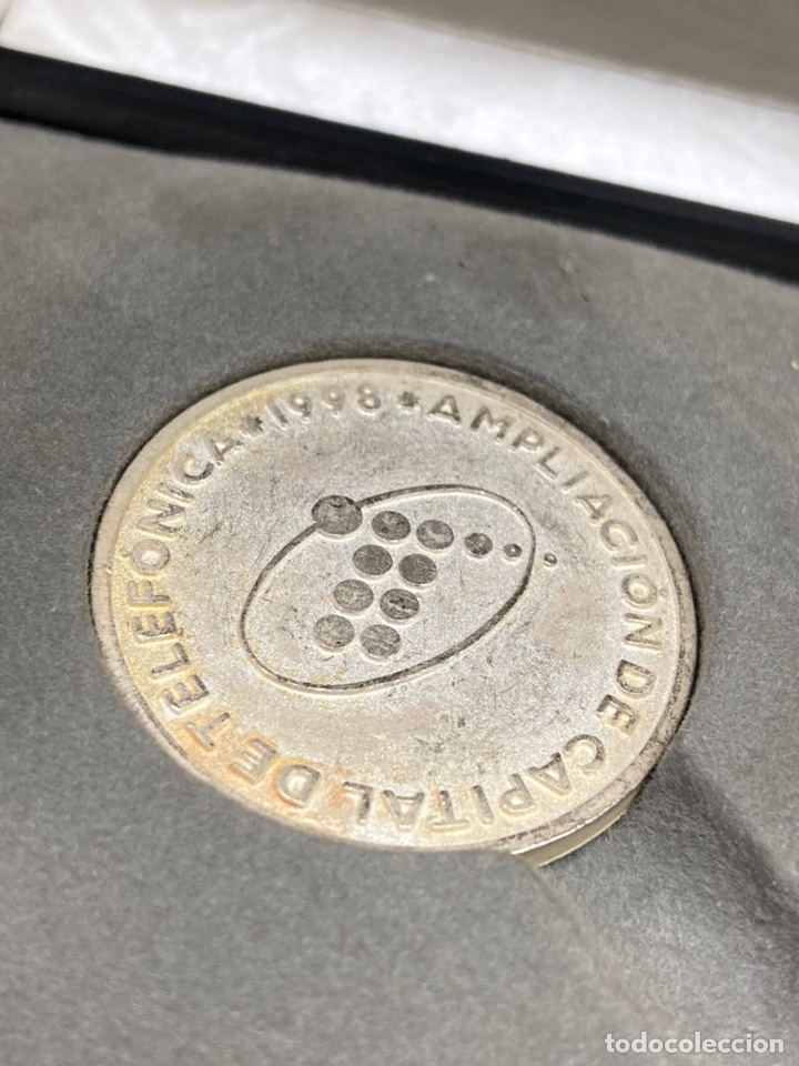 Medallas tem&aacute;ticas: Moneda plateada Telef&oacute;nica A&ntilde;o 1998 - Foto 1