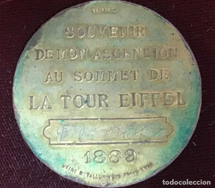 Medallas tem&aacute;ticas: MEDALLA DE LA SUBIDA A LA TORRE EIFFEL 1889 - Foto 2
