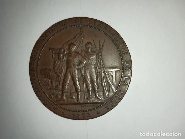 Medaglie tematiche: MEDALLA ASOCIACI&Oacute;N DE SOCIEDADES DE GIMNASIA DE LA SEINE POR: A.DESAIDE