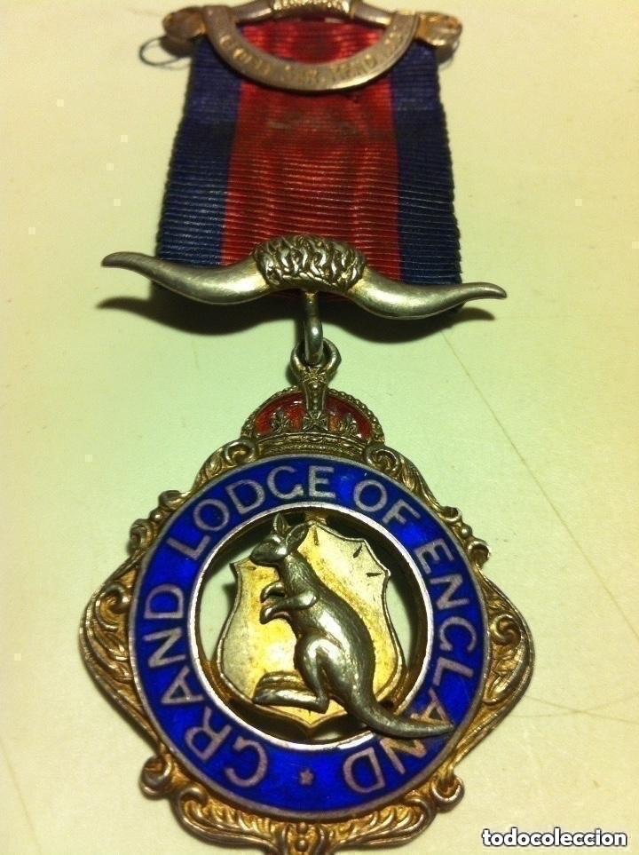 Thematic medals: medalla mas&oacute;nica - grand lodge of england - 1950 - modelo plata- muy bien conservada