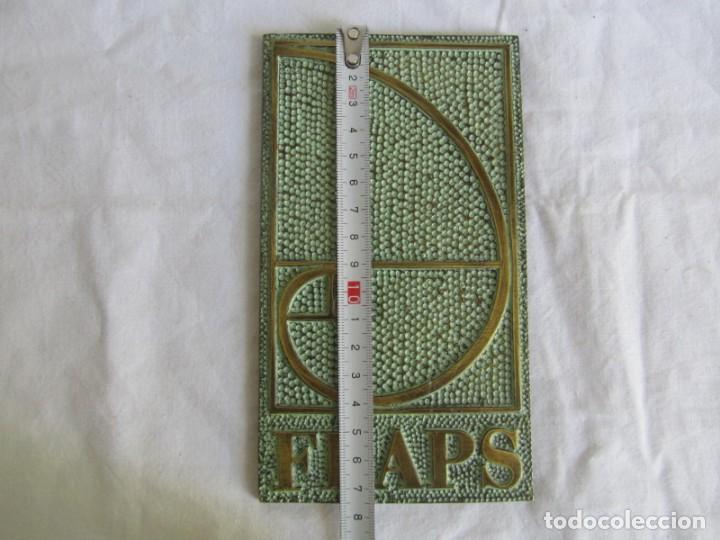 Medallas tem&aacute;ticas: Placa de bronce FEAPS - Foto 4