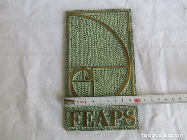 Medallas tem&aacute;ticas: Placa de bronce FEAPS - Foto 5