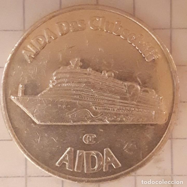 Medallas tem&aacute;ticas: FICHA TOKEN DE CRUCEROS AIDA - Foto 1