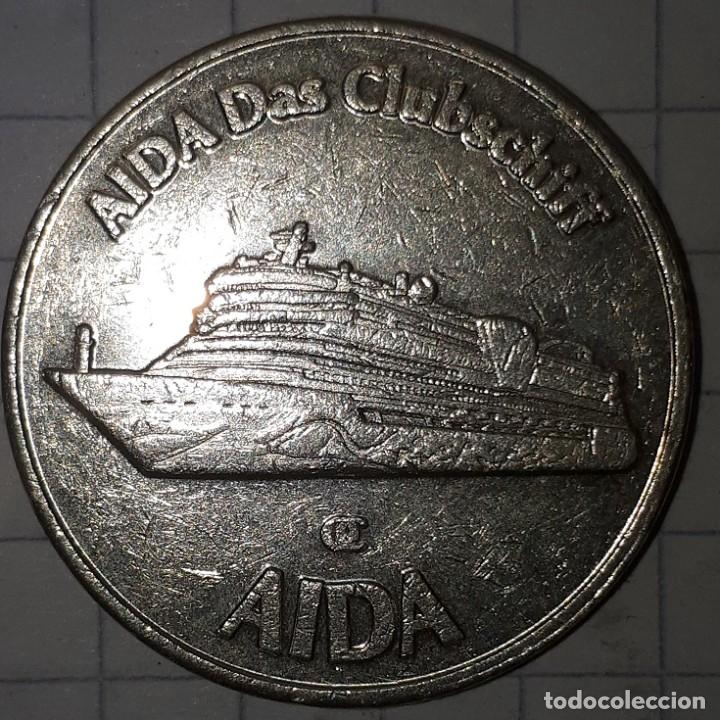 Medallas tem&aacute;ticas: FICHA TOKEN DE CRUCEROS AIDA - Foto 3