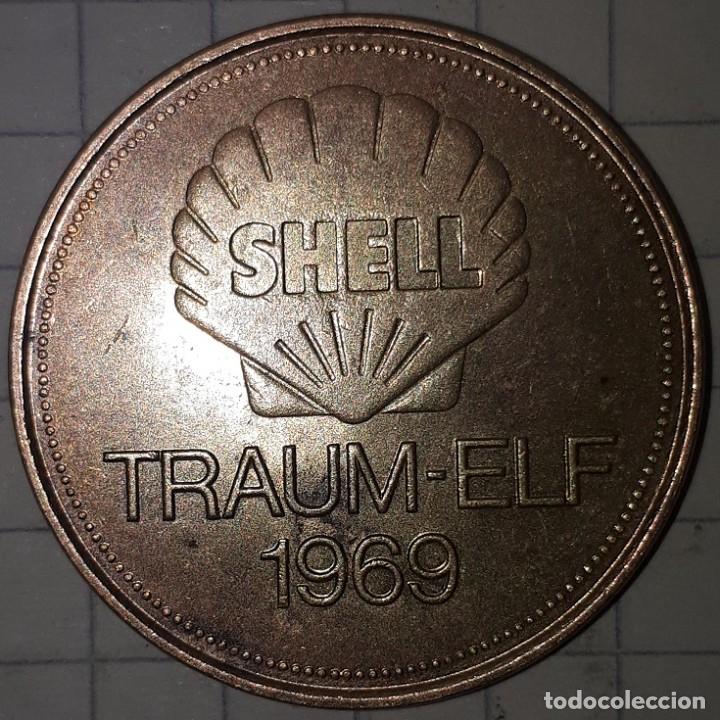 Medallas tem&aacute;ticas: FICHA TOKEN DE SHELL 1969 - HORST DIETER HOTTGES - Foto 3