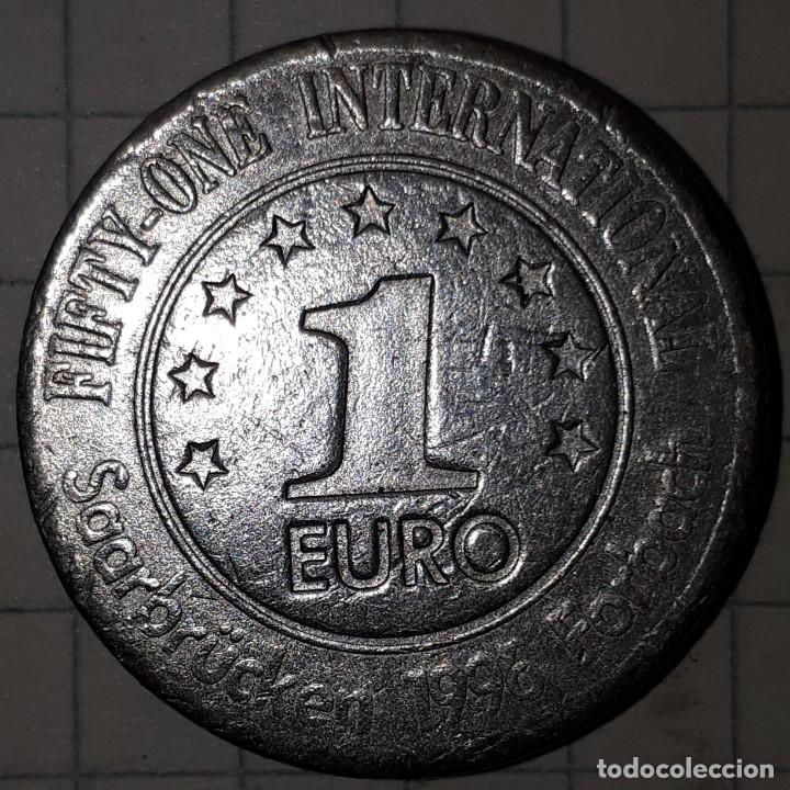 Medallas tem&aacute;ticas: FICHA TOKEN DE 1996 A IDENTIFICAR - Foto 3