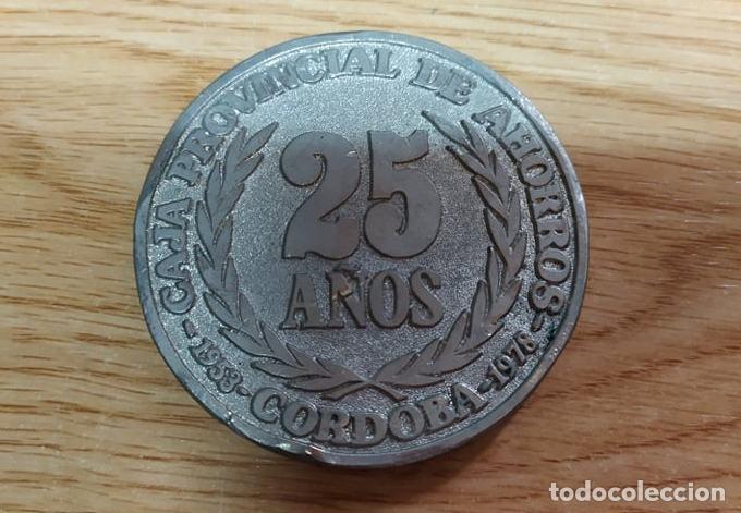 M&eacute;dailles th&eacute;matiques: MEDALLA CAJA PROVINCIAL DE AHORROS. EFICACIA Y SERVICIO, 25 A&Ntilde;OS. MEDALLA-183