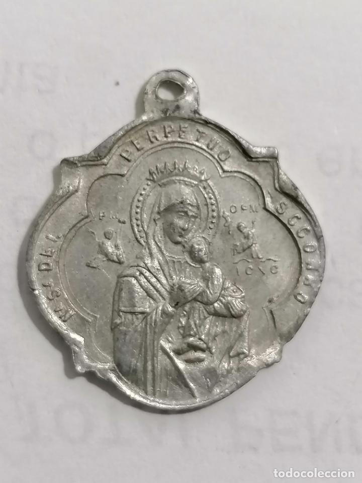 Medalhas tem&aacute;ticas: MEDALLA RELIGIOSA, NTRA SRA DEL CARMEN Y SAGRADO CORAZON DE JESUS, MEDIDA 21 X 24 MM