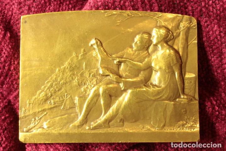 Medalhas tem&aacute;ticas: Medalla Placa Touring-Club de France. Henry Dropsy. Medalla Placa
