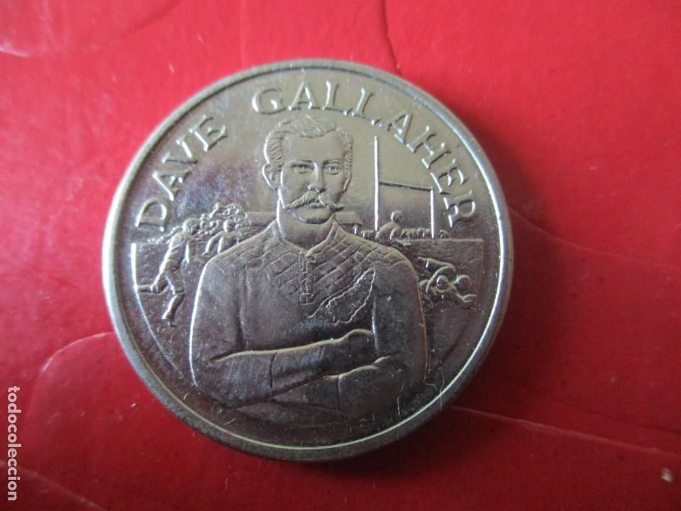 Medallas tem&aacute;ticas: Ficha de 15 Great All Black Capitains. Dave Gallaher