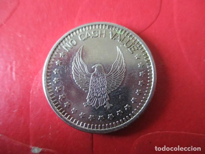 Medallas tem&aacute;ticas: Ficha Americana sin valor monetario