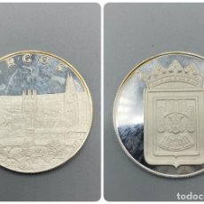 Medallas temáticas: MEDALLA DE PLATA. BURGOS. 4.2 CM DIAMETRO APROXIMADAMENTE. VER FOTOS