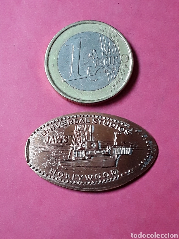 Medallas tem&aacute;ticas: MONEDA ELONGADA UNIVERSAL STUDIOS ESTADOS UNIDOS.TOKEN - Foto 1